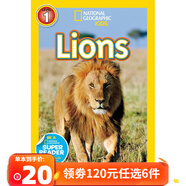 120元6件【一階段】美國國家地理兒童英語(yǔ)分級閱讀物 National Geographic Kids Readers Level 1 初階低幼兒動(dòng)物小百科啟蒙繪本英文原版繪本 一階：獅子