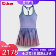威爾勝（Wilson）夏季女士HEADLINER運動(dòng)網(wǎng)球緊身連衣裙帶底褲 漸變色-WW00159511ZAH 【新色上1