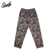 SLAMBLE春季新款黑白格子直筒衛褲男女潮流寬松百搭休閑運動(dòng)長(cháng)褲 迷彩 M
