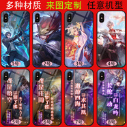 動漫手機殼opporeno13/12/11/10/9proplus保護套Findx8/x7/x6pro 王者榮耀-韓信李白凱-全英雄皮膚 直液態(tài)硅膠殼（支持熱門機型）