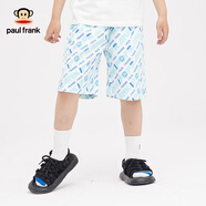 大嘴猴（paul frank）童裝兒童短袖T恤2025夏季款多色潮流圓領(lǐng)男女童短袖上衣短褲 275B米白（聚酯纖維） 130