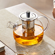 憶壺茶茶壺玻璃泡茶壺大容量煮茶壺加厚茶水分離壺家用水壺客廳冷水壺 升級(jí)不銹鋼內(nèi)膽-1000ml