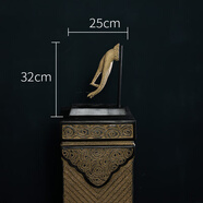 新中式禪意仿古祥云展示柱落地擺件栓馬柱家居客廳玄關(guān)裝飾品底座 佛手芊