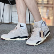 耐克（NIKE）aj鞋子男鞋女鞋 Air Jordan 4 運(yùn)動(dòng)休閑鞋aj4耐磨復(fù)古籃球鞋 FZ4810-200 粉色 AMM聯(lián)名 44.5