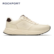 ROCKPORT樂(lè)步【明星同款】男士高端休閑鞋新款真皮商務(wù)厚底鞋運(yùn)動(dòng)休閑鞋子 米白色 43