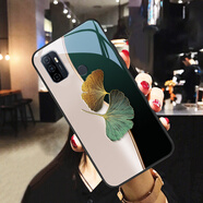 殼圖圖暗紫杏葉適用oppoa11s手機殼a11個(gè)性A11x網(wǎng)紅a9保護套a9x創(chuàng  )意a8玻璃a7全包a7x硅膠軟邊a5防摔a3新 【F31彩色杏葉B款玻璃殼】送全屏膜 OPPO A11s