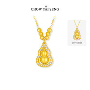 周大生葫蘆純銀項鏈女款高級感國風(fēng)新中式首飾生日禮物