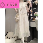 NJTD元?dú)馍倥畬W(xué)生連衣裙衣服法式甜美多巴胺仙女氣質(zhì)小飛袖連衣裙女學(xué) 杏色連衣裙收藏關(guān)注優(yōu)先發(fā)貨 均碼 s關(guān)注店鋪小禮物