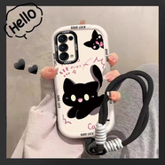 鯨赤適用于OPPOReno5手機(jī)殼OPPOReno5Pro/Reno5K保護(hù)套女款卡通網(wǎng)紅新款卡通小狗全包軟殼手繩OPPOReno 【白泡芙殼】【小花黑貓】【送手繩】 OPPO Reno5 Pro