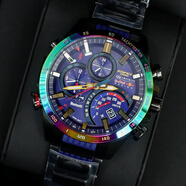 卡西歐（CASIO）維特爾手表男紅牛英菲尼迪機車(chē)限量EQB-500RBB-2A藍牙 EQB-500RBB