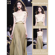 歐迪惠（Oudihui）2025年夏季新款連衣裙女裝穿搭高級感小洋裝無(wú)袖衣服套裝半身裙子 套裝 S