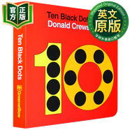 十個小黑點 英文原版繪本 Ten Black Dots 吳敏蘭書單第47本紙板書 英文版 9780061857799