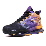 喬丹格蘭秋冬男鞋2025透氣網(wǎng)面跑步鞋紅色本命年防滑休閑鞋運(yùn)動(dòng)高幫籃球鞋 XC10188黑紫金黑網(wǎng)面 42