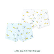 衣拉拉（elala）男童平角內(nèi)褲天絲莫代爾寶寶四角內(nèi)褲學(xué)生內(nèi)褲小孩短褲寶寶內(nèi)褲 快樂假期 2條 120 (建議體重35-43斤)