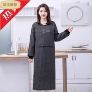 享家美圍裙工作服廚房防水防油男女防塵罩衣服純棉加長加肥長袖罩衣均 灰色小熊長袖罩衣加長加肥