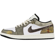 NIKE耐克球鞋定制 Jordan Air Jordan 1 祥云醒獅新中式 男復(fù)古籃球鞋 DZ4130-201(祥云醒獅) 40.5