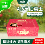洛川蘋果青怡陜西紅富士4.5斤家庭裝 單果178g起 新鮮水果源頭直發(fā)包郵