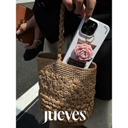 JUEVES星期四草編包iPhone17Pro手機殼16pro單層15promax圓邊韓國菲林殼 草編包菲林殼 iPhone 14 Pro Max