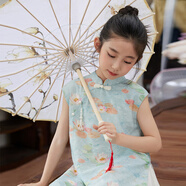 LUSON陳大豬女童國(guó)風(fēng)連衣裙夏季2025新款新中式兒童旗袍裙女孩漢服裙子