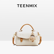 天美意（TEENMIX）女包牛皮劍橋包高級感手提斜挎包通勤單肩包生日禮物送女友老婆