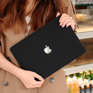 淘膜 蘋果電腦保護(hù)殼Macbook Pro16/14  Air 15.3/M4/ M3/M2 /M1筆記本電腦MAX A3485/A3241超薄機(jī)身套 優(yōu)雅黑（流沙殼） 19款MacBook Pro 