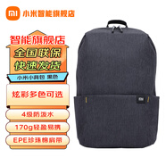 小米（MI）小背包10L男女炫彩戶外休閑雙肩包筆記本電腦包旅行通勤包 小米炫彩小背包 黑色