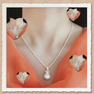 KZD老鳳凰純銀項鏈999銀鎖骨鏈純銀福袋鏤空足銀吊墜女款氣質(zhì)百搭 如意福字鏤空福袋(含配水波項鏈) 10.639g(買(mǎi))拼手速同款