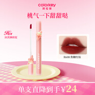 Color Key珂拉琪空氣唇釉絲絨系列顯白口紅送女友七夕禮物R608焦糖紅棕