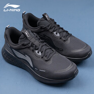 李寧（LI-NING）運動(dòng)鞋男鞋夏季新款網(wǎng)面透氣防滑耐磨跑步鞋黑色慢跑鞋鞋子男 黑色 42