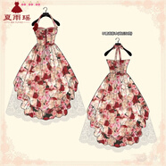 夏雨瑤油畫(huà)度假吊帶連衣裙夏季不規則氣質(zhì)長(cháng)裙A顯瘦氛圍感胖mm大碼200斤 【兩件套 不露背】裙+內搭裙 2XL 【建議150-180斤】