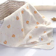 護兒星 夏季薄款嬰兒包巾純棉紗布蓋毯寶寶包單新生兒襁褓巾全棉透氣 蘋(píng)果圖案/薄純棉紗布90x90cm