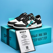 AJaj正男鞋莆田黑白熊貓dunk新款紅色aj1低幫板鞋運動(dòng)女鞋子大童 12 dunk黑白熊貓 41 碼