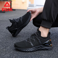 匹克態(tài)極1.0plus跑步鞋男夏季網(wǎng)面透氣休閑運動鞋軟底減震防滑跑鞋 全黑 39