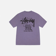 STUSSY短袖T恤大Logo春夏情侶寬松簡約后背字母印花街頭潮牌戶外運動 Grape紫色 S (胸圍99cm)
