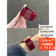臣頌（CHENSONG）適用華為gt4表帶GT5pro腕表女款41mm專用gt3智能watch4磁吸編織3pro尼龍男新年GT2感創(chuàng)意GS4榮耀女 大吉大利-酒紅色 適用：華為GT5表帶(41mm)+