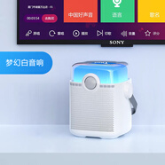 索愛（soaiy）手提音響直播K歌藍牙音箱戶外便攜小型一體機麥克風唱歌播放器卡拉OK帶無線話筒SH08 標準版白