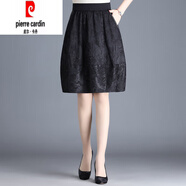 皮爾卡丹（pierre cardin）燈籠裙半身裙女春秋短裙冬季2025新款高腰花苞裙顯瘦百褶裙 黑 YQM2075 M