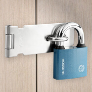 梅花（BLOSSOM）防銹掛鎖2945藍+奧本加厚扣吊門(mén)鼻搭扣100MM