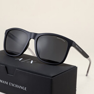ARMANI EXCHANGE阿瑪尼太陽(yáng)鏡墨鏡全框男女眼鏡方形輕便舒適眼鏡0AX4049SF磨砂黑 818287黑色 片寬57