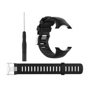 適用SUUNTO松拓/頌拓D6 Dive/ D6i NOVO/ZULU手表硅膠表帶配長(cháng)帶 黑色【帶工具】