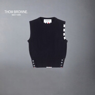THOM BROWNE[3期免息][TB]湯姆布朗]童裝四條紋圓領背心 海軍藍 150 (12)