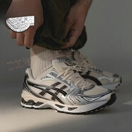 亞瑟士（asics）kayano14夏季戶外運(yùn)動(dòng)鞋復(fù)古男鞋銀色情侶跑鞋 1201A019-108【黑白銀】 38