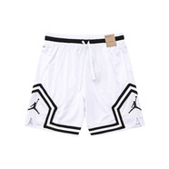 NBA KIDS-NIKE美式飛人短褲籃球AJ休閑夏季速干新款訓(xùn)練寬松跑步健身運動 耐克A2418白色 XS 耐克碼  155-160cm