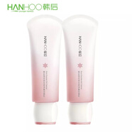 韓后（Hanhoo） 雪玲瓏絲柔瓏凈澈潔面乳100g女士男士清潔洗面奶 潔面乳二支