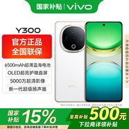 vivoY300 國家補貼 新品手機5G全網(wǎng)通美顏拍照千元機6500mAh大電池長續(xù)航超大音量輕薄vivo y300 瑞雪白 12GB+512GB 標配版（包郵速發(fā)）