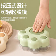 哈樂(lè )熊 HA LE BEAR按壓式貓爪雪糕模具冰淇淋模具家用自制冰格盒凍冰塊冰棍冰激凌模 抹茶綠（雪糕模具5格）