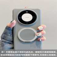 耐釋 適用華為mate60pro+手機殼新款液態(tài)硅膠mate60不沾指紋鏡頭全包防摔純色高級時(shí)尚男女款 【石墨黑+360度支架】 華為mate60pro