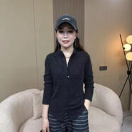 FR.YH.ZH昕薇莉莉服飾2505春季雙拉鏈時(shí)尚洋氣顯瘦百搭休閑針織長(zhǎng)袖上衣 灰色·千人購(gòu)買 L 80110斤