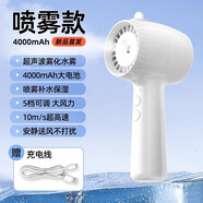 志高2025新款手持小型電風(fēng)扇可愛便攜式隨身靜音迷你學(xué)生usb可充電超長續(xù)航大風(fēng)力宿舍辦公桌制冷 【噴霧補(bǔ)水保濕款】五檔風(fēng)速4000mAh