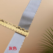 褲腰加厚花邊月牙松緊帶寬高彈力耐用橡皮筋牛仔褲改高腰裝飾輔料 月牙灰色 4cm 1米長(cháng)【多拍不剪斷】